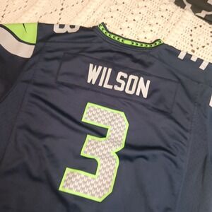 Seattle Seahawks Jersey‎ Womens XL NFL Football Russell Wilson 3 Nike On Field